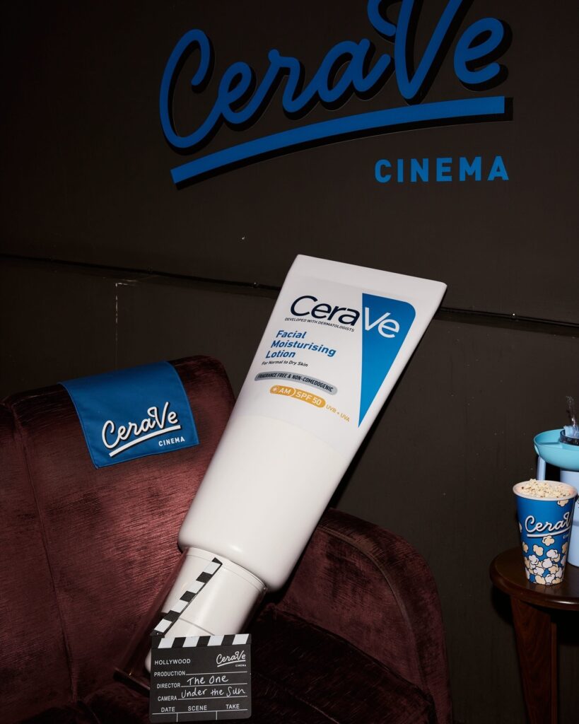 CeraVe campaign with influencers and cinematic storytelling — emotional branding meets skincare education.